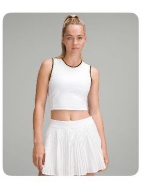 Lululemon ‘Collegiate’, Scoop-Neck, Cropped Tennis Tank Top